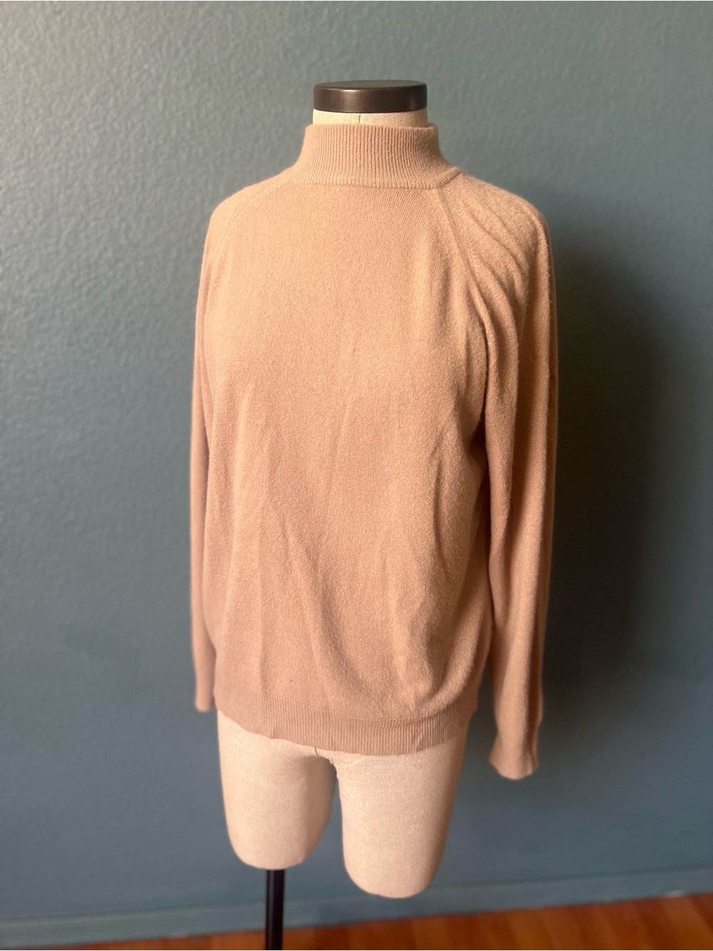 Women’s Tan Mock Neck Sweater